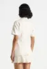 Malika - Double Breasted Short Sleeve Blazer - Cream sold by Maniere De Voir