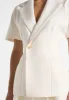 Malika - Double Breasted Short Sleeve Blazer - Cream sold by Maniere De Voir