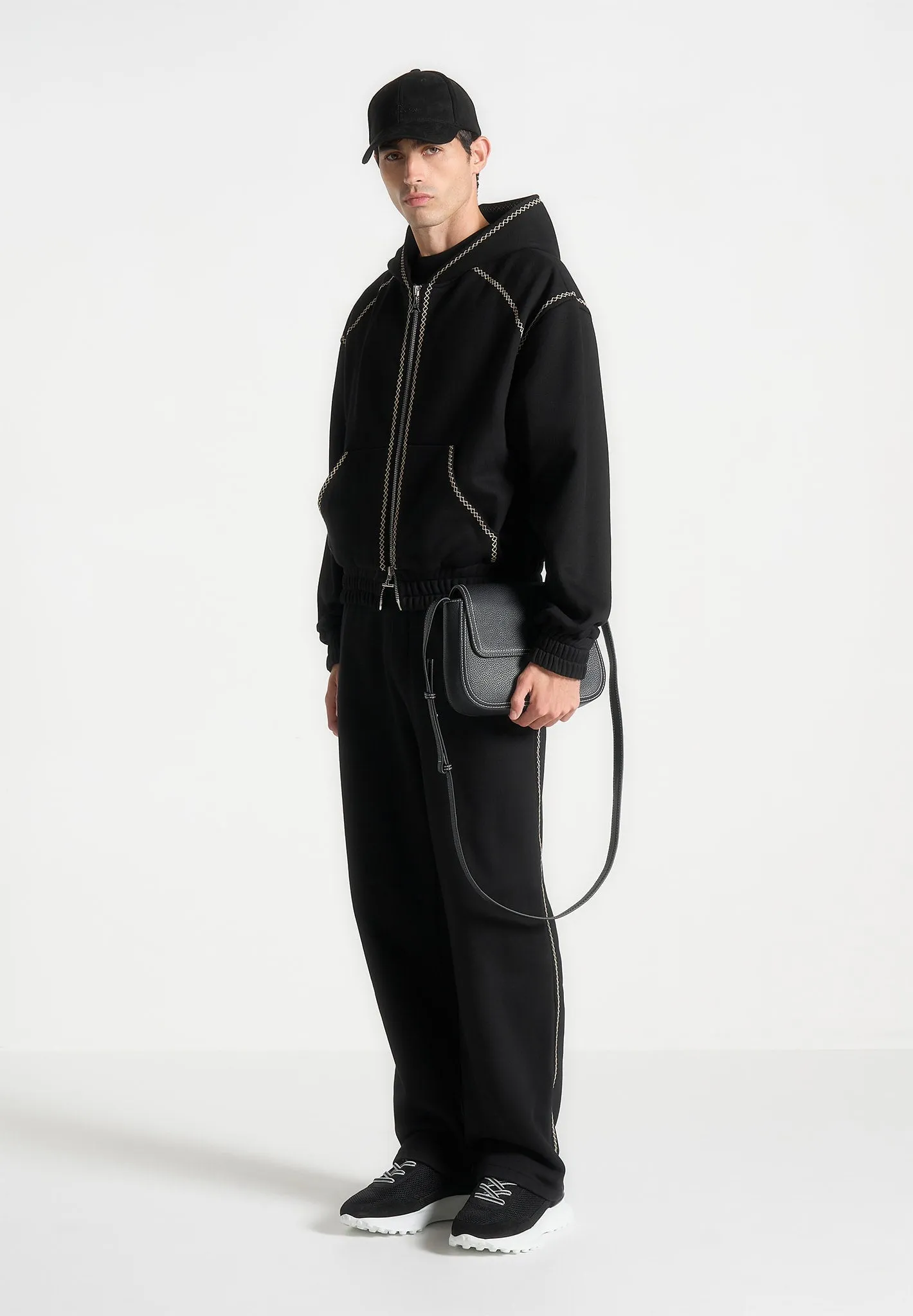 Marcel - Whipstitch Regular Jogger - Black sold by Maniere De Voir product image thumbnail 2