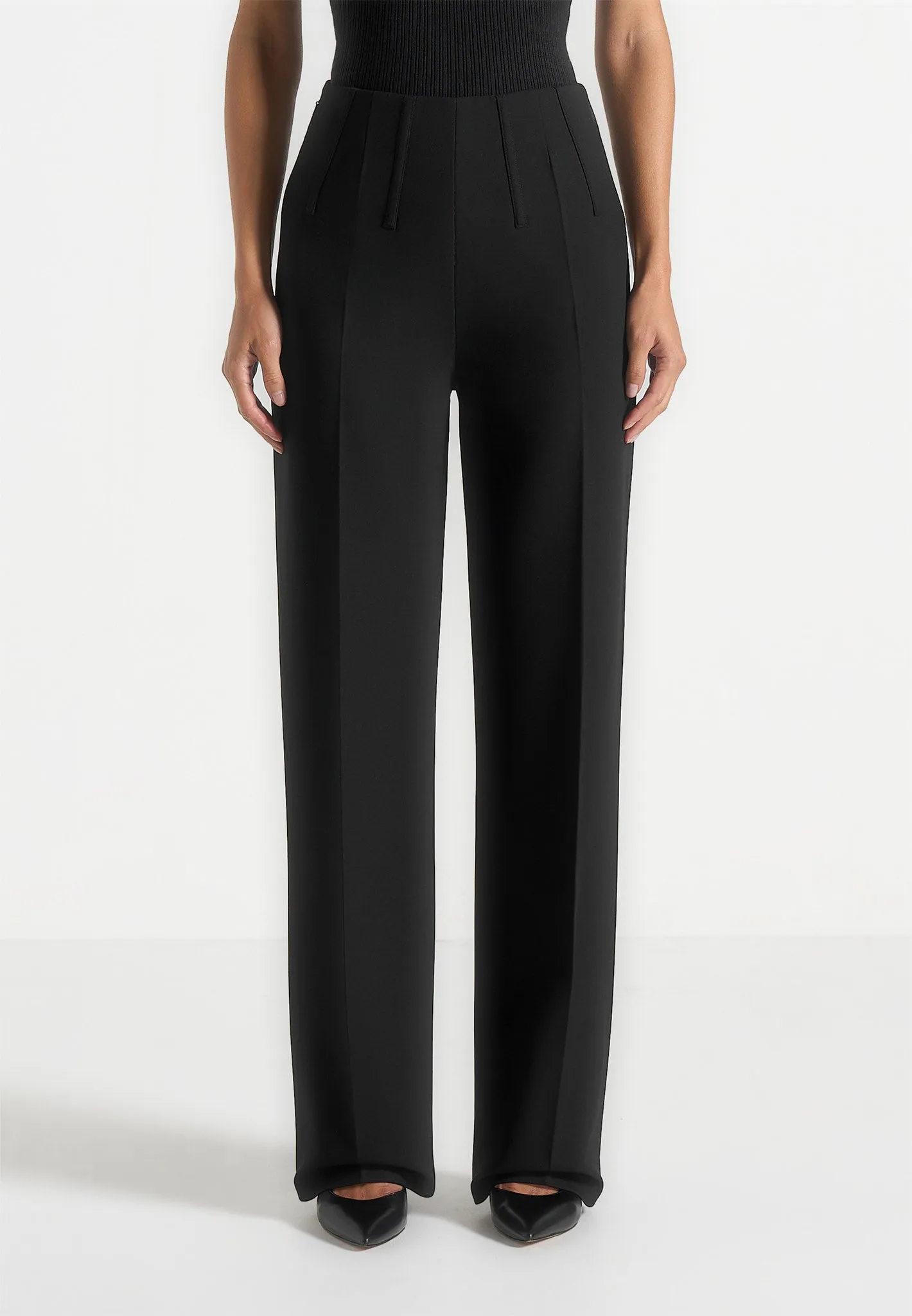 Rafaela - Corset Waist Tailored Trousers - Black sold by Maniere De Voir product image thumbnail 4