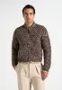 Darel - Speckled Knit Bomber Jacket - Brown sold by Maniere De Voir