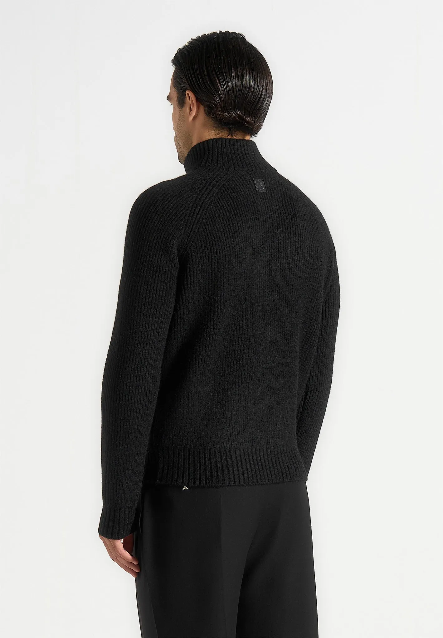 Rami - Suede & Knit Jacket - Black sold by Maniere De Voir product image thumbnail 5