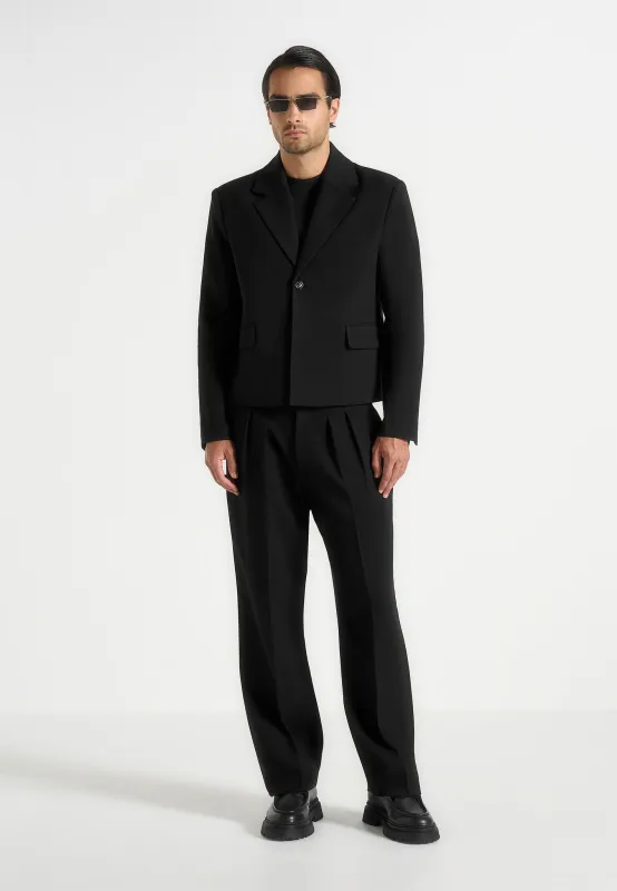 Silas - Tailored Cropped Blazer - Black sold by Maniere De Voir