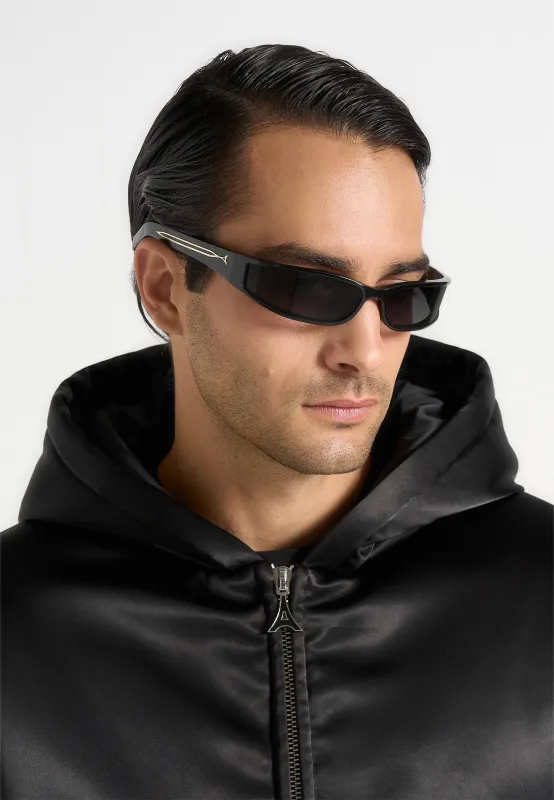 Zayn - Wraparound Sunglasses - Black sold by Maniere De Voir