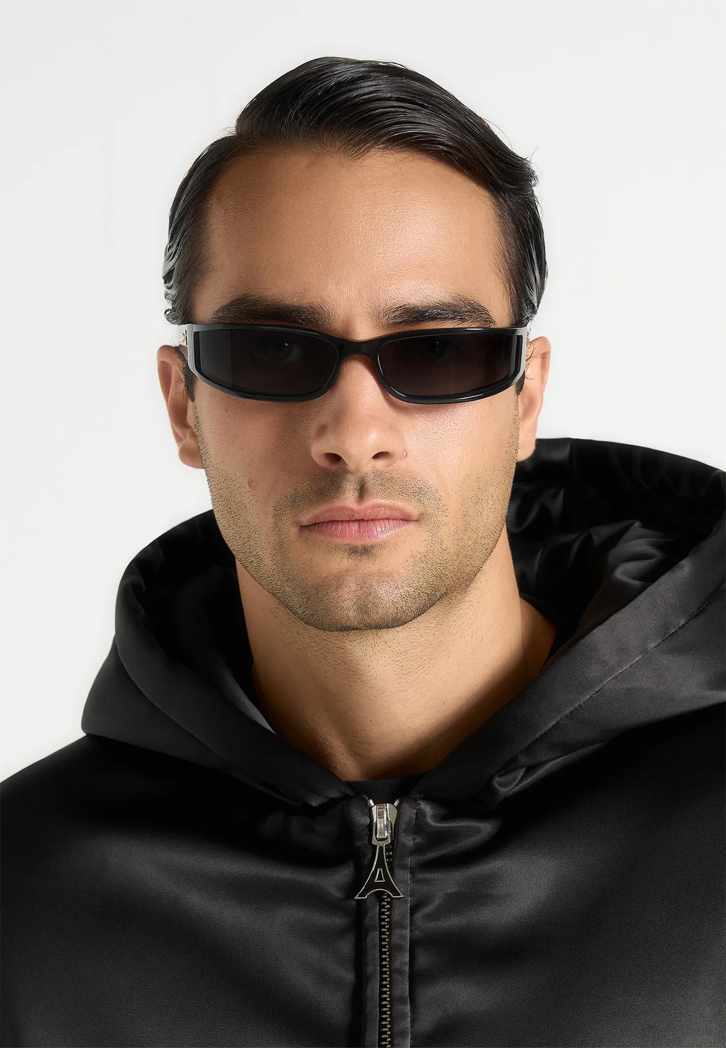 Zayn - Wraparound Sunglasses - Black sold by Maniere De Voir product image thumbnail 2