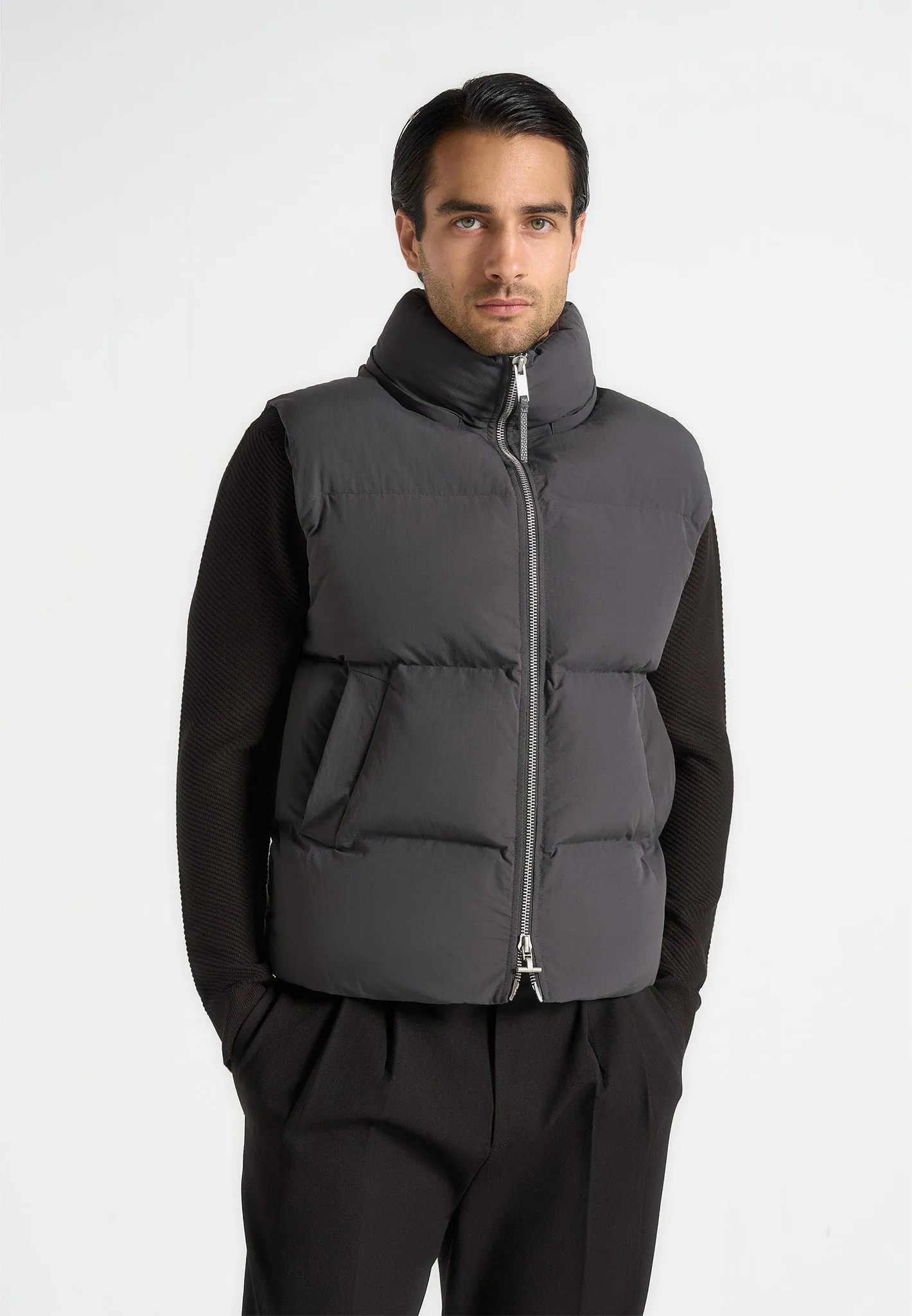 Eric - 2-in-1 Puffer/Gilet Jacket - Grey sold by Maniere De Voir product image thumbnail 2