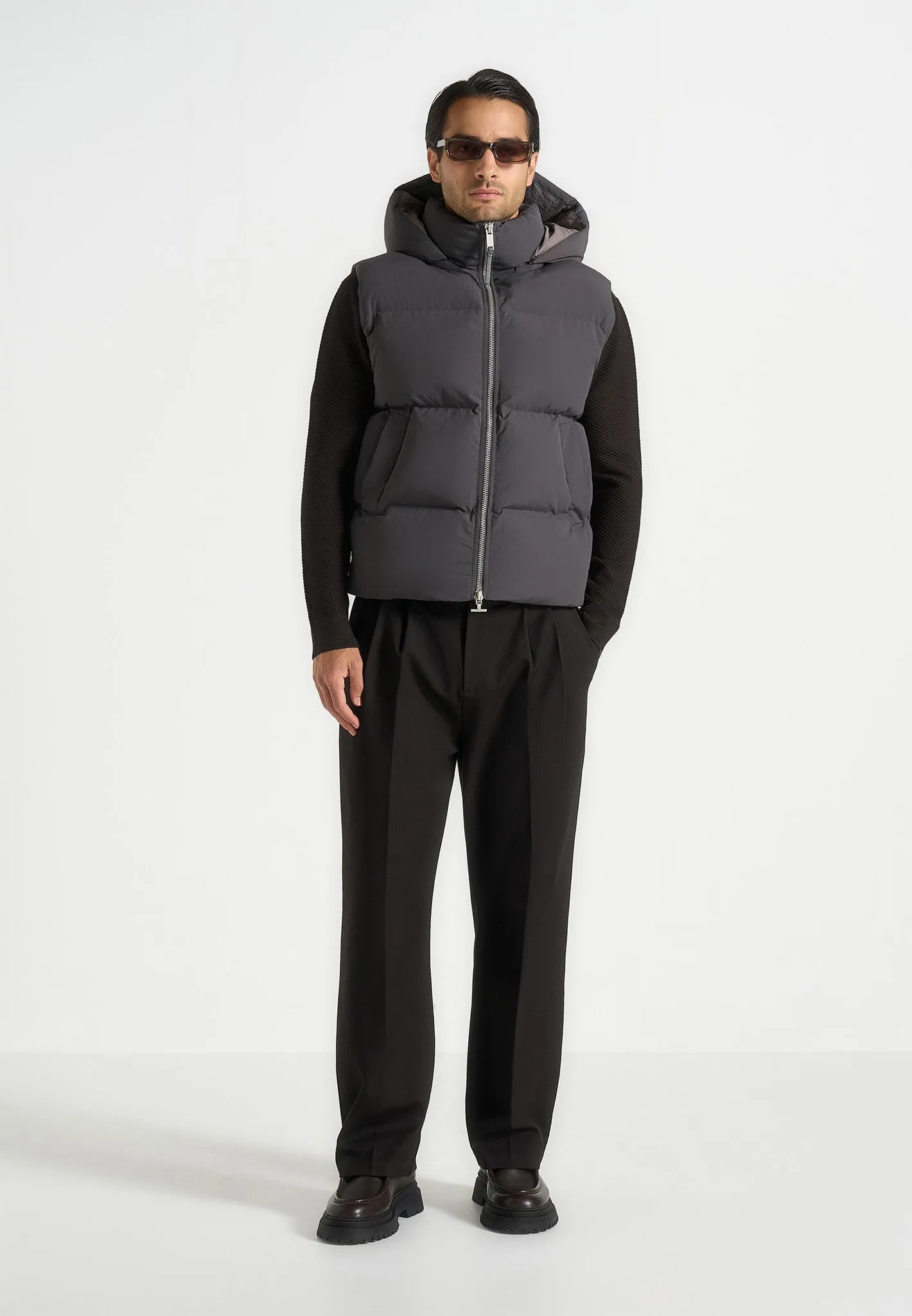 Eric - 2-in-1 Puffer/Gilet Jacket - Grey sold by Maniere De Voir product image thumbnail 3