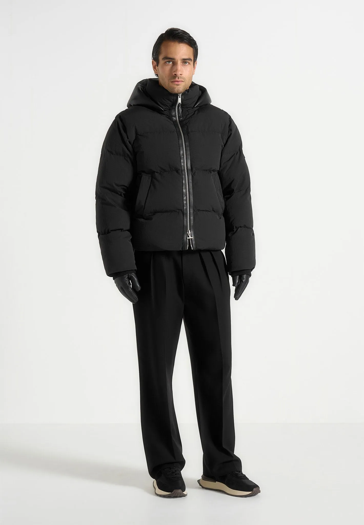 Eric - 2-in-1 Puffer/Gilet Jacket - Black sold by Maniere De Voir