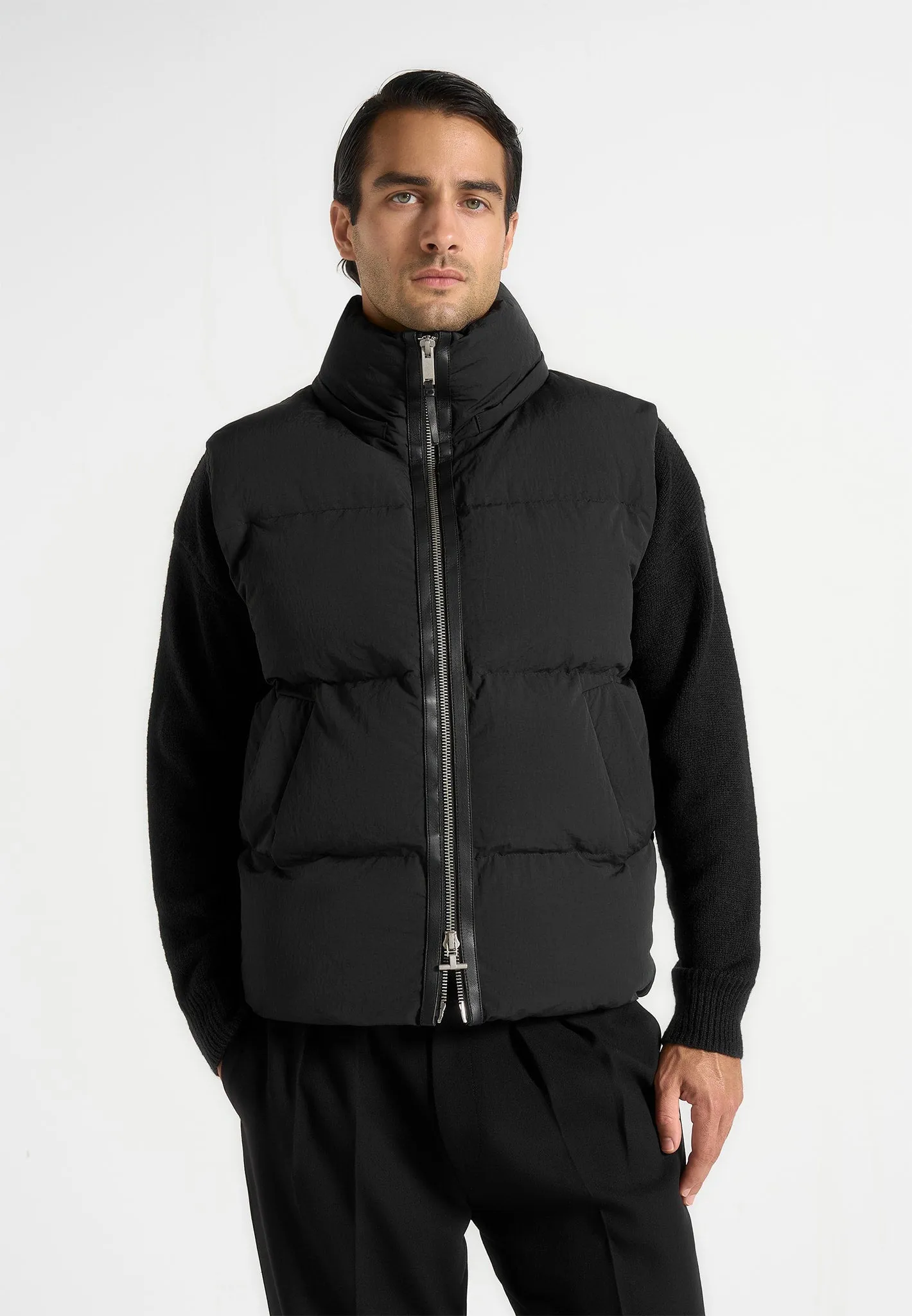 Eric - 2-in-1 Puffer/Gilet Jacket - Black sold by Maniere De Voir product image thumbnail 2