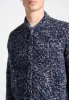 Darel - Speckled Knit Bomber Jacket - Navy sold by Maniere De Voir