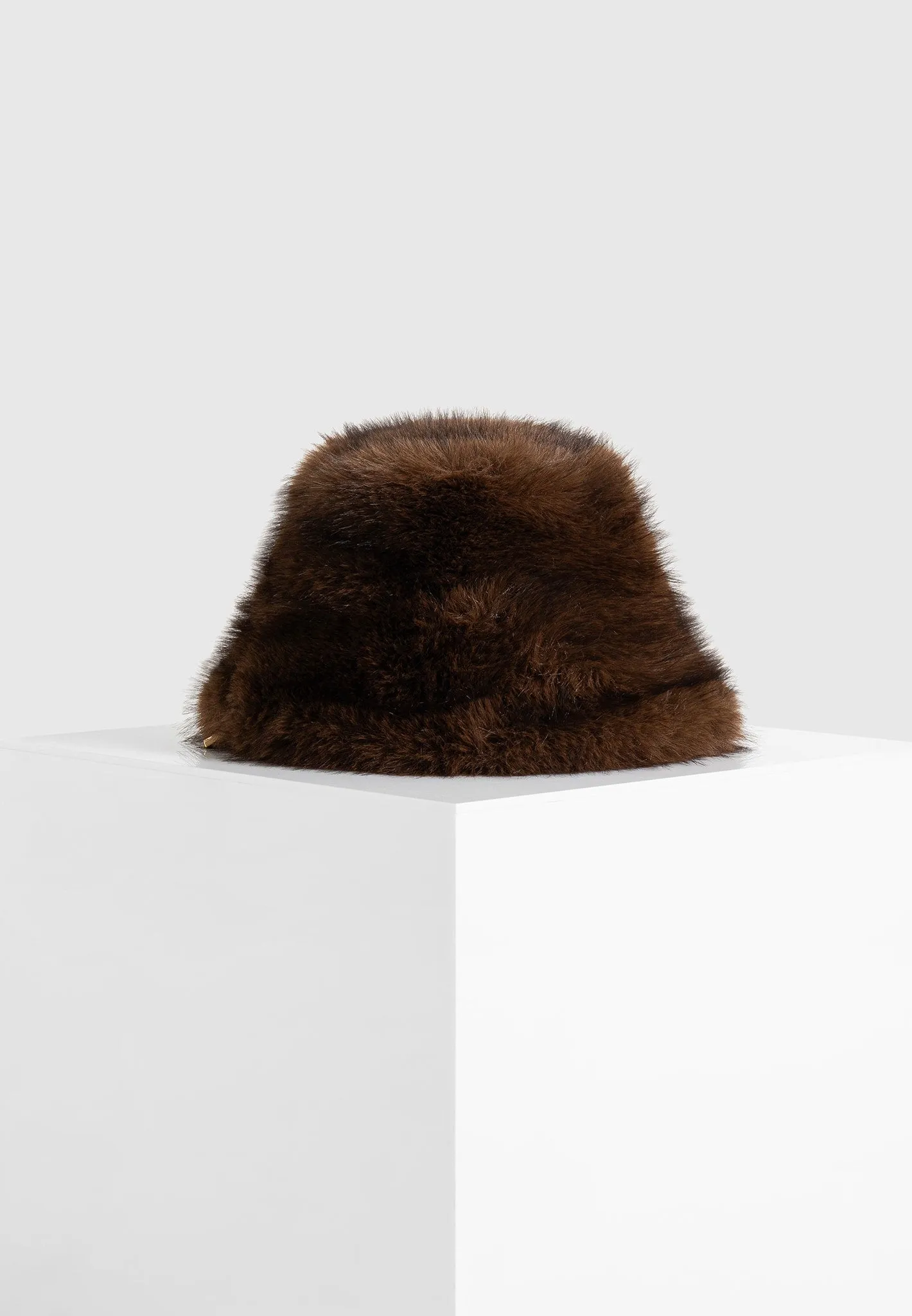 Ilya - Oversized Fur Hat - Brown sold by Maniere De Voir product image thumbnail 5
