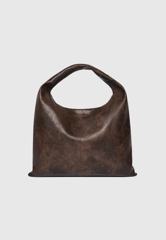 Aubin - Vintage Leather Passenger Bag - Brown sold by Maniere De Voir