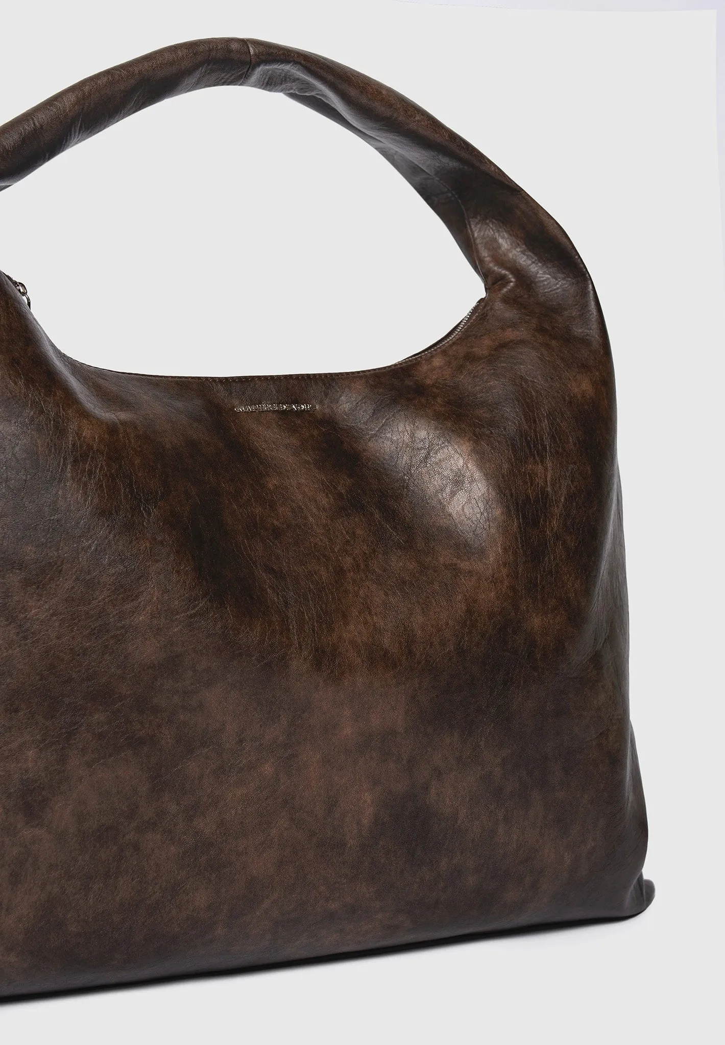 Aubin - Vintage Leather Hobo Bag - Brown sold by Maniere De Voir product image thumbnail 3