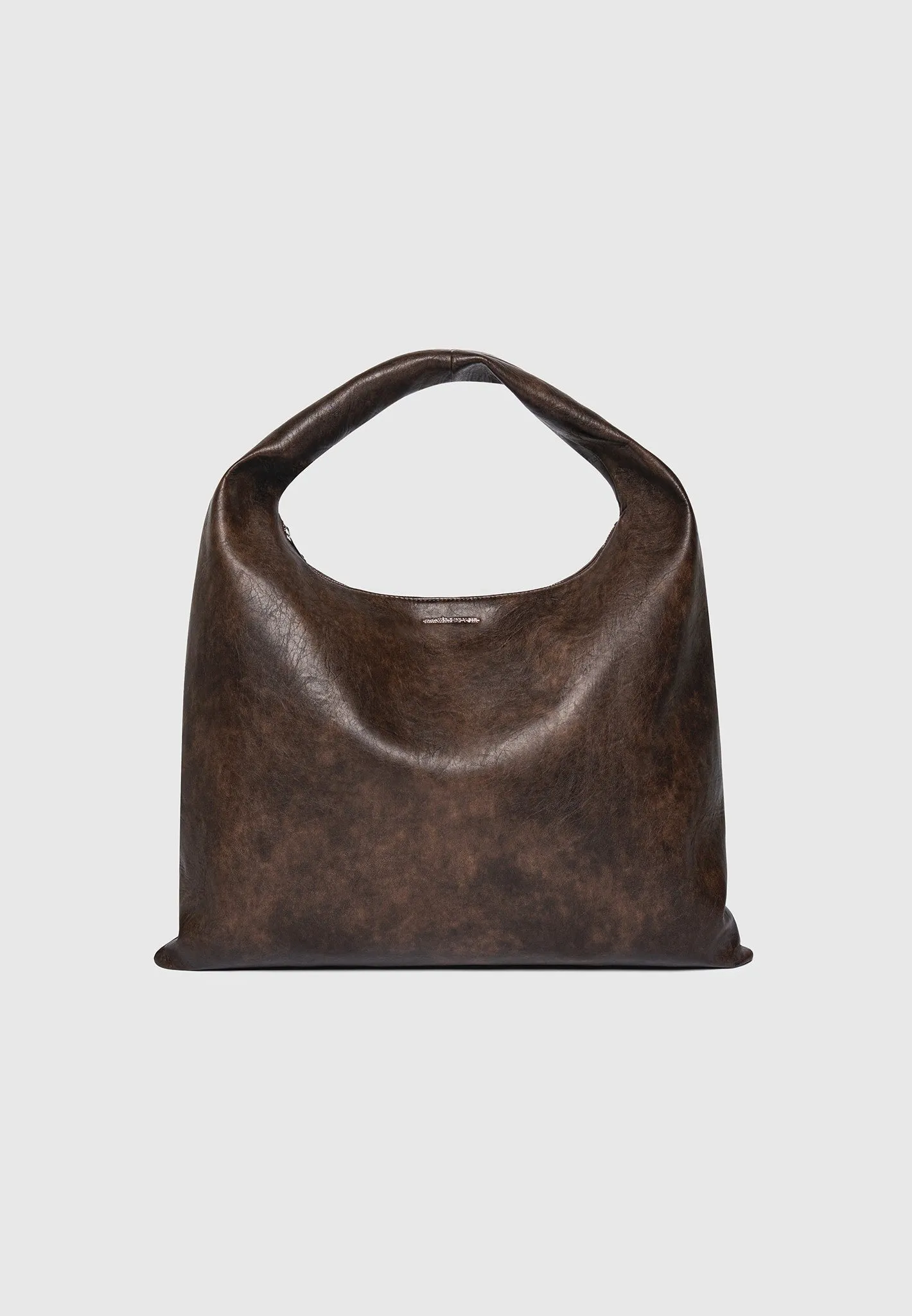 Aubin - Vintage Leather Hobo Bag - Brown sold by Maniere De Voir