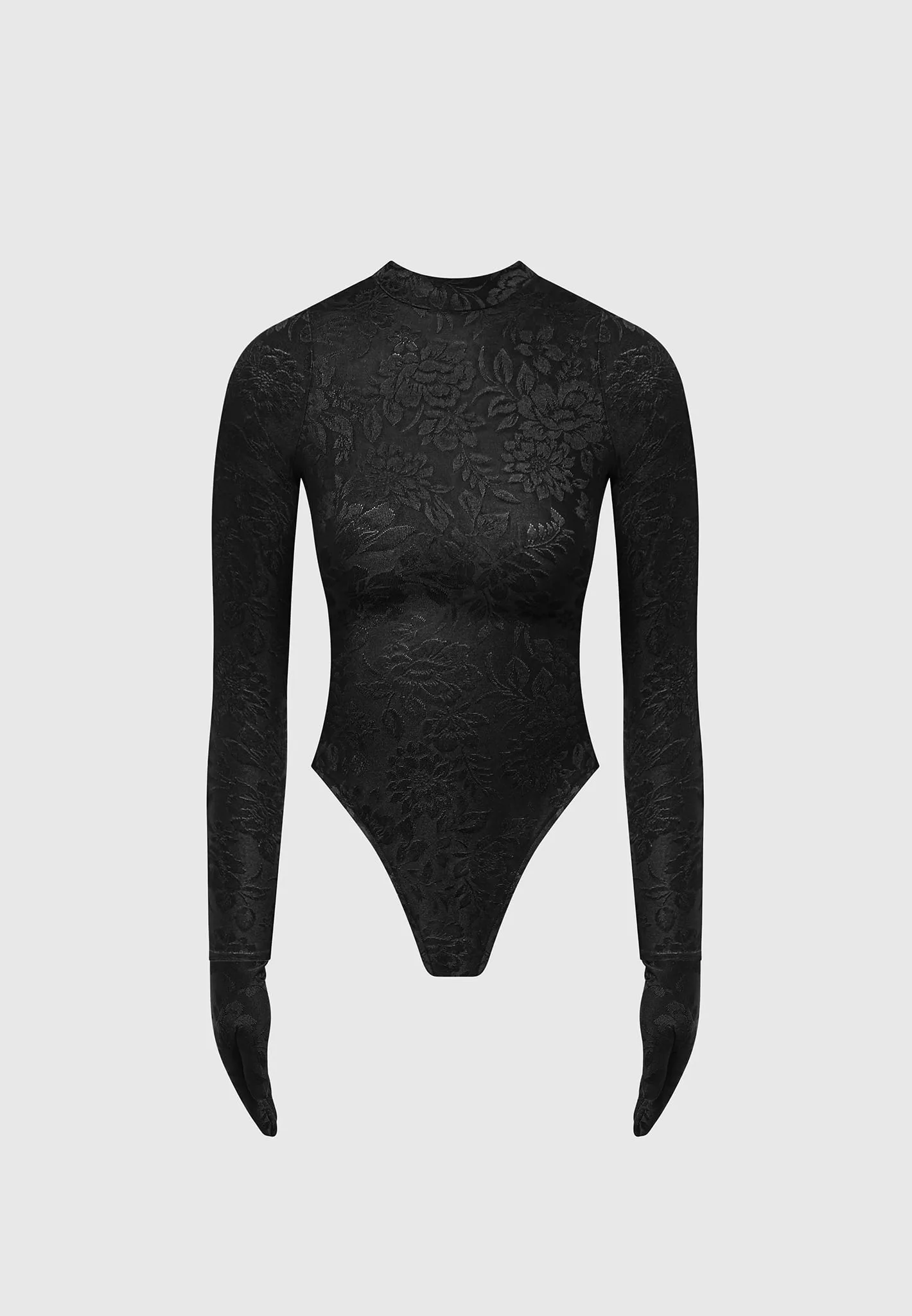 Ivy - Jacquard Bodysuit with Gloves - Black sold by Maniere De Voir product image thumbnail 5