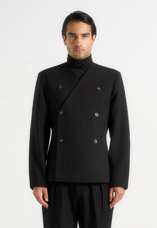 Timeo - Tailored Kimono Blazer - Black sold by Maniere De Voir