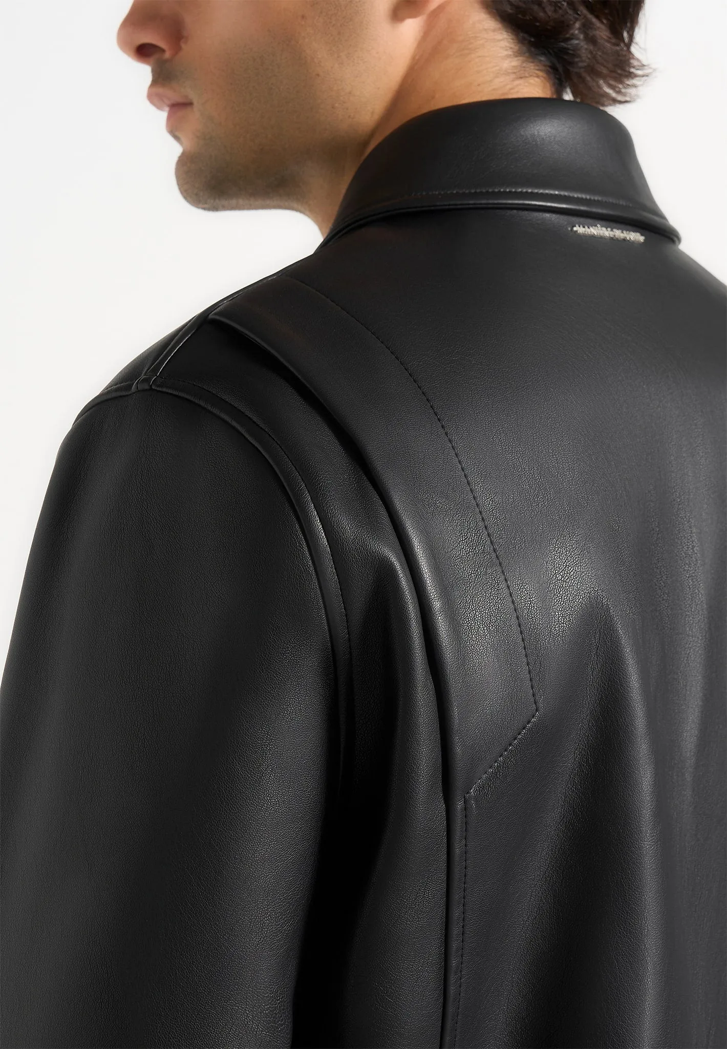 Yves - Minimal Leather Jacket - Black sold by Maniere De Voir product image thumbnail 3