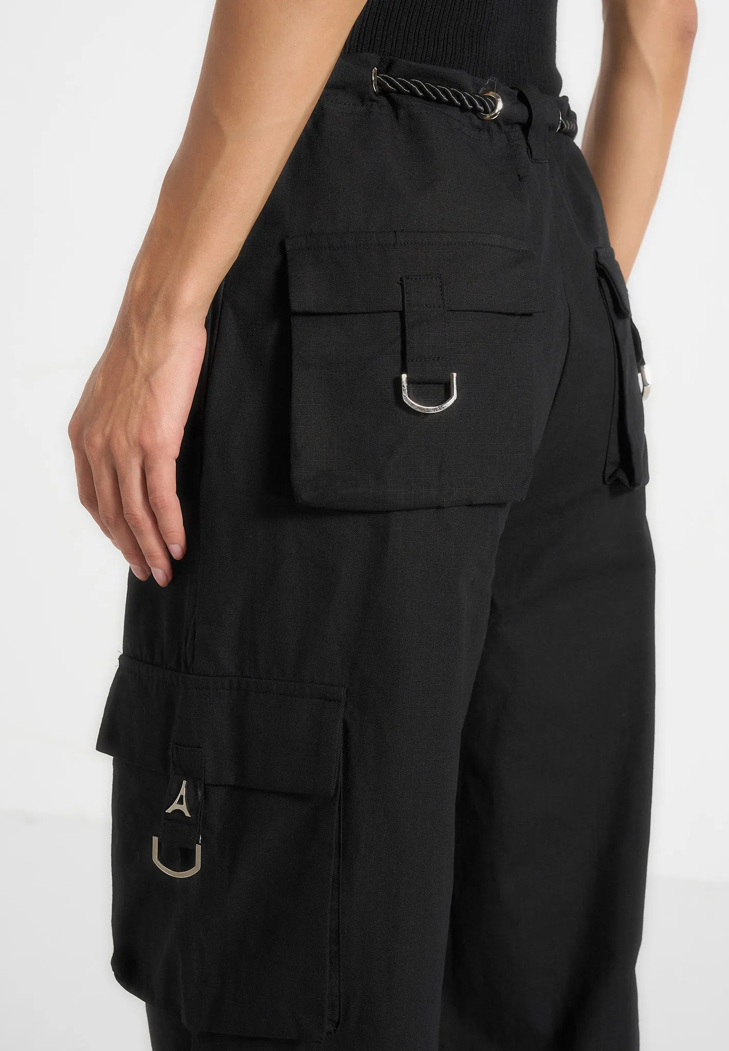 Rosa - Ripstop Parachute Cargo Pants - Black sold by Maniere De Voir product image thumbnail 5