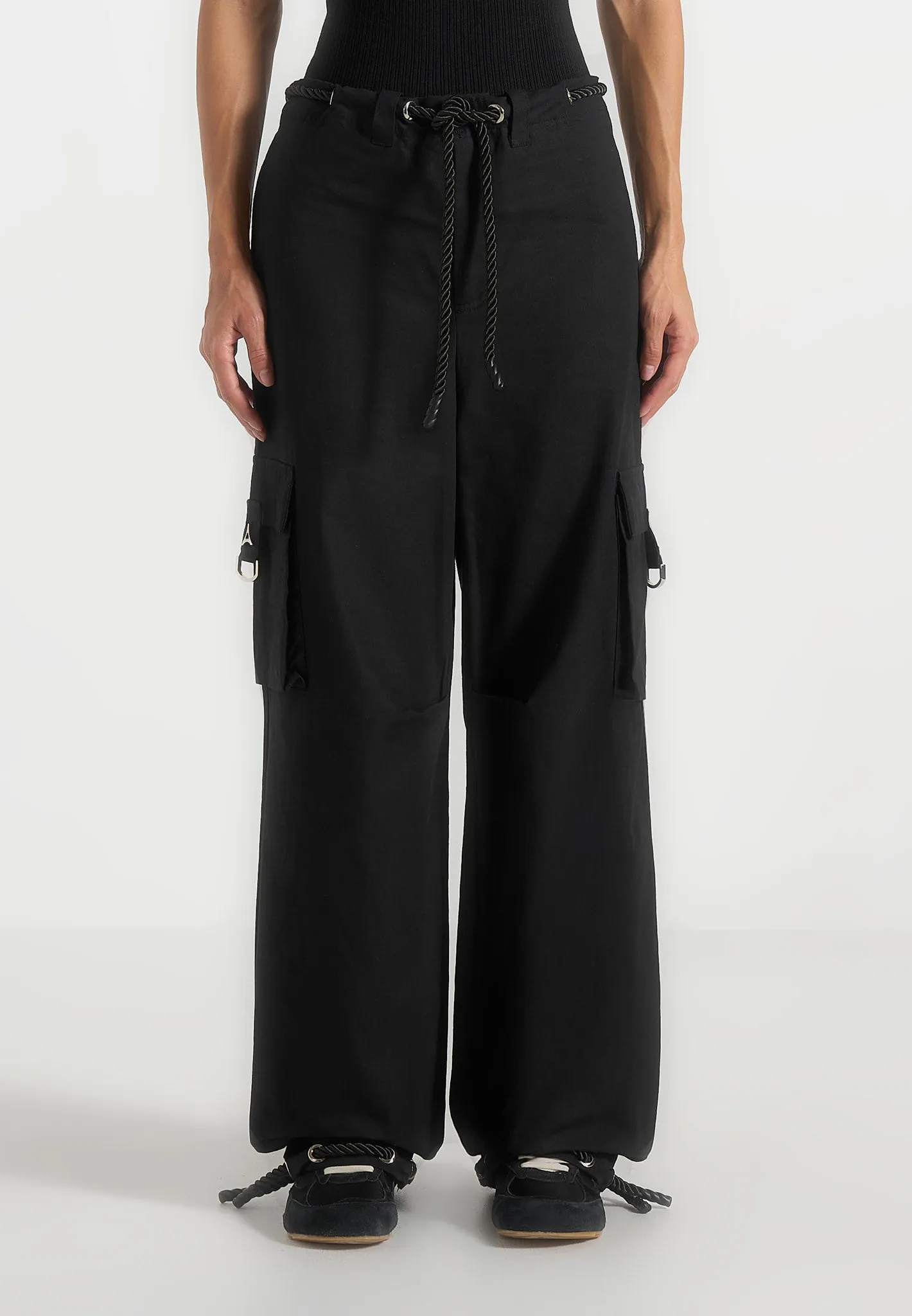 Rosa - Ripstop Parachute Cargo Pants - Black sold by Maniere De Voir product image thumbnail 4
