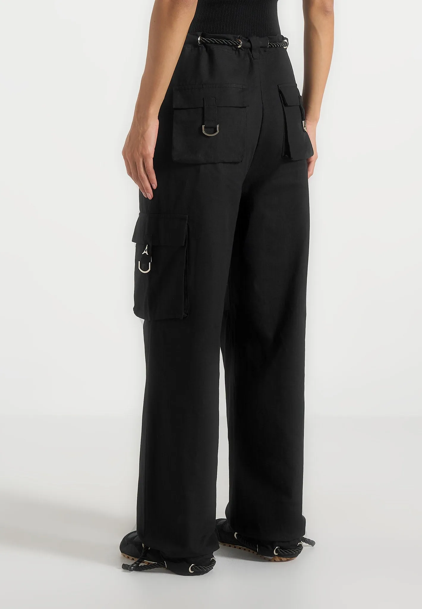Rosa - Ripstop Parachute Cargo Pants - Black sold by Maniere De Voir product image thumbnail 3
