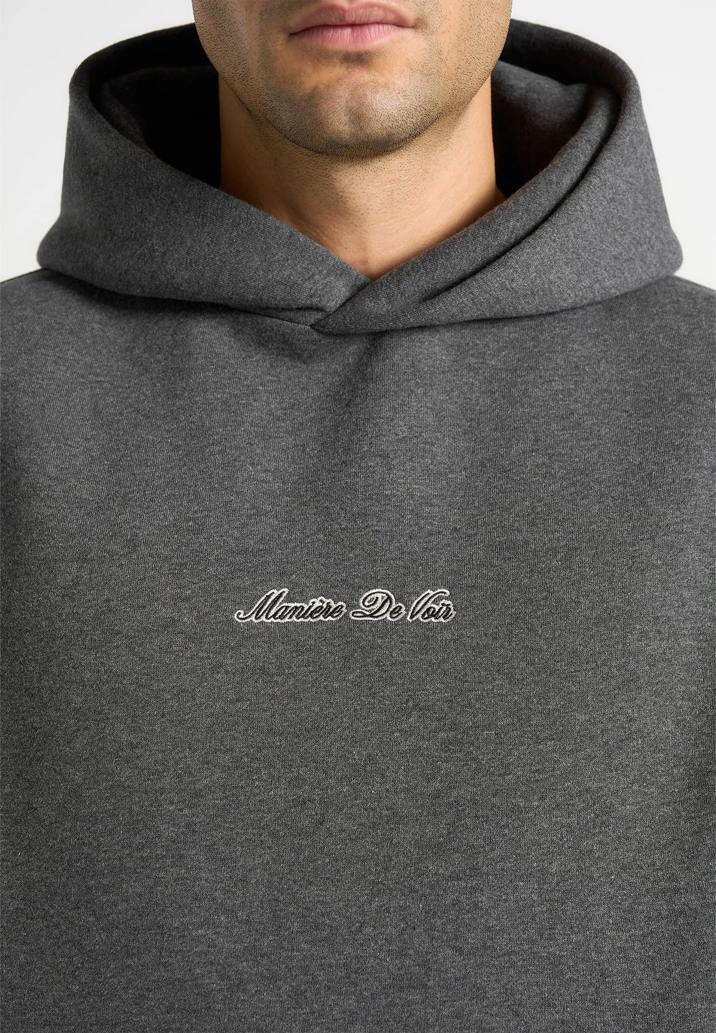 Ollie - Unisex Signature Relaxed Fit Hoodie - Charcoal Grey sold by Maniere De Voir product image thumbnail 3