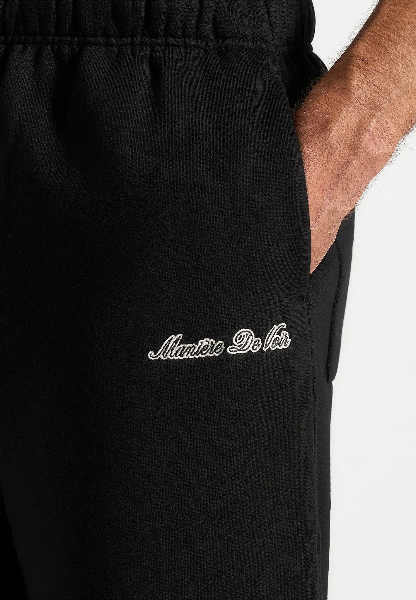 Taylor - Unisex Signature Wide Leg Joggers - Black sold by Maniere De Voir product image thumbnail 4