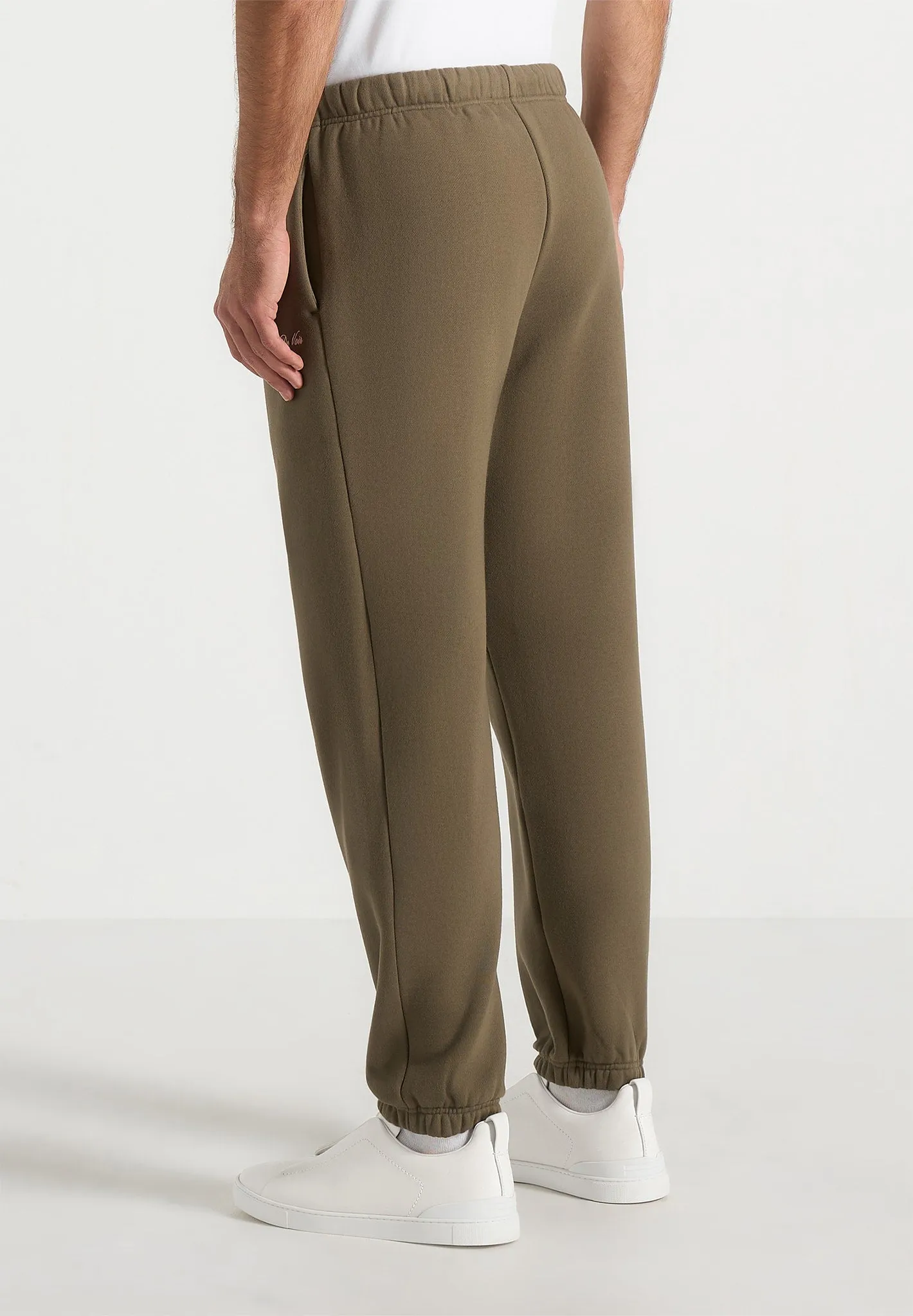 Alistair - Signature Regular Fit Cuffed Joggers - Olive sold by Maniere De Voir product image thumbnail 4