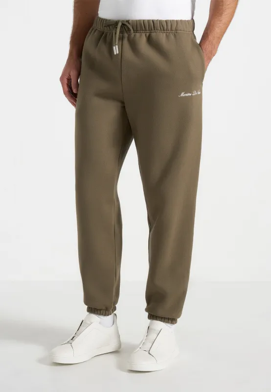 Alistair - Signature Regular Fit Cuffed Joggers - Olive sold by Maniere De Voir