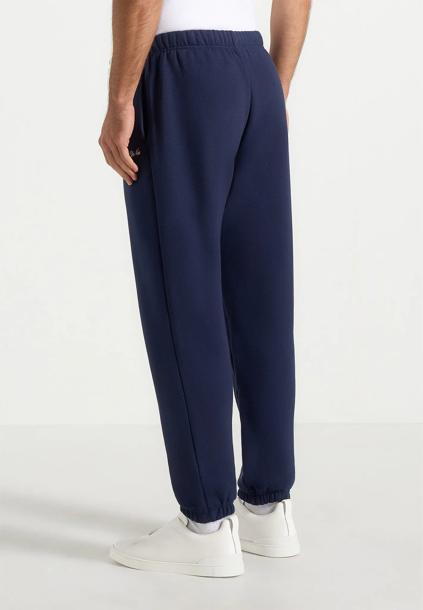 Alistair - Signature Regular Fit Cuffed Joggers - Navy sold by Maniere De Voir product image thumbnail 4