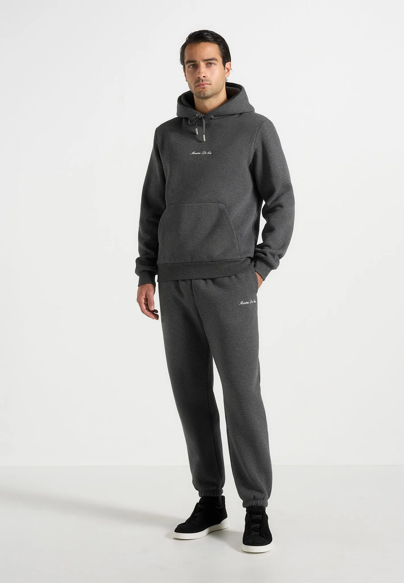 Alistair - Signature Regular Fit Cuffed Joggers - Charcoal Grey sold by Maniere De Voir product image thumbnail 2