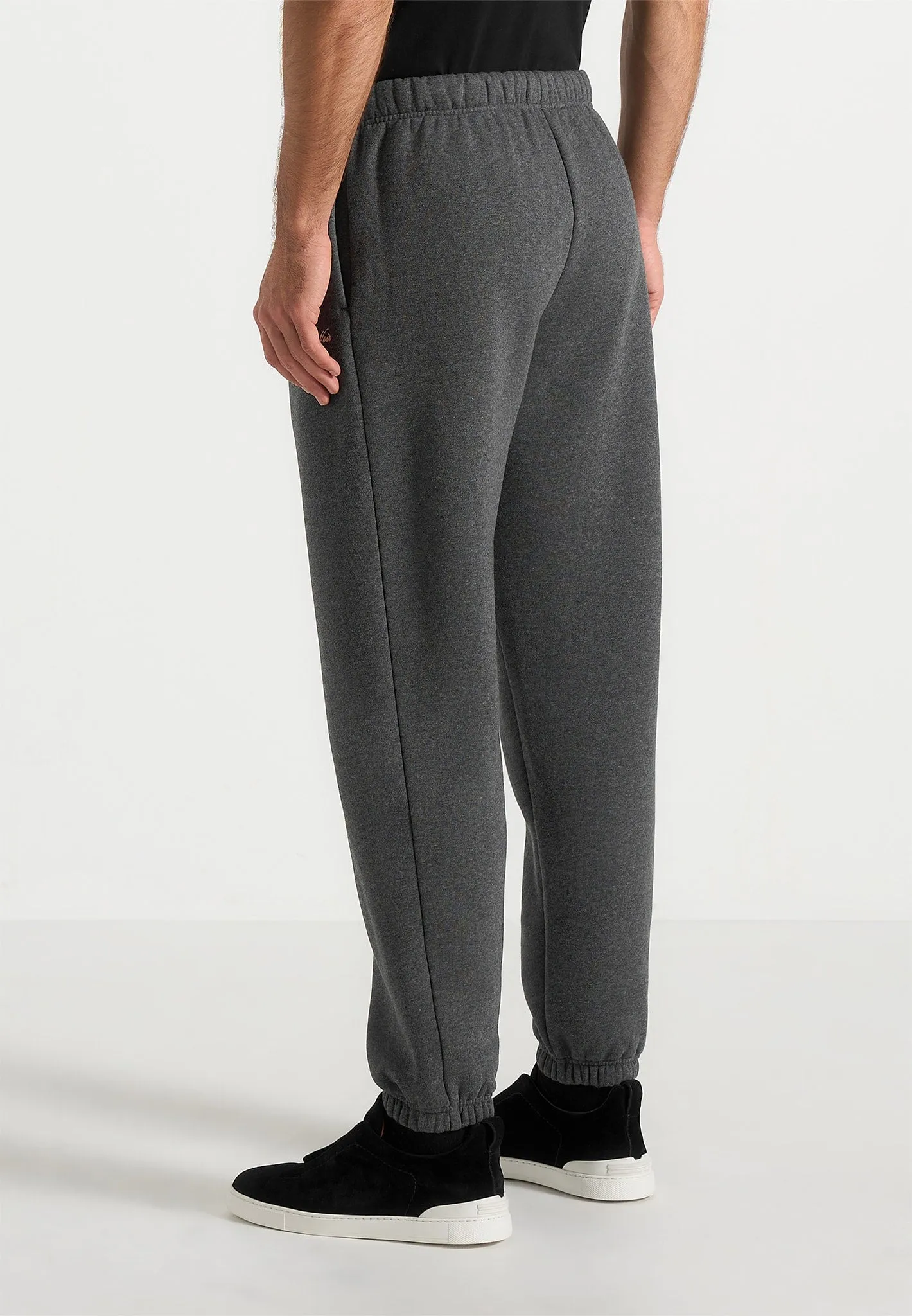 Alistair - Signature Regular Fit Cuffed Joggers - Charcoal Grey sold by Maniere De Voir product image thumbnail 4