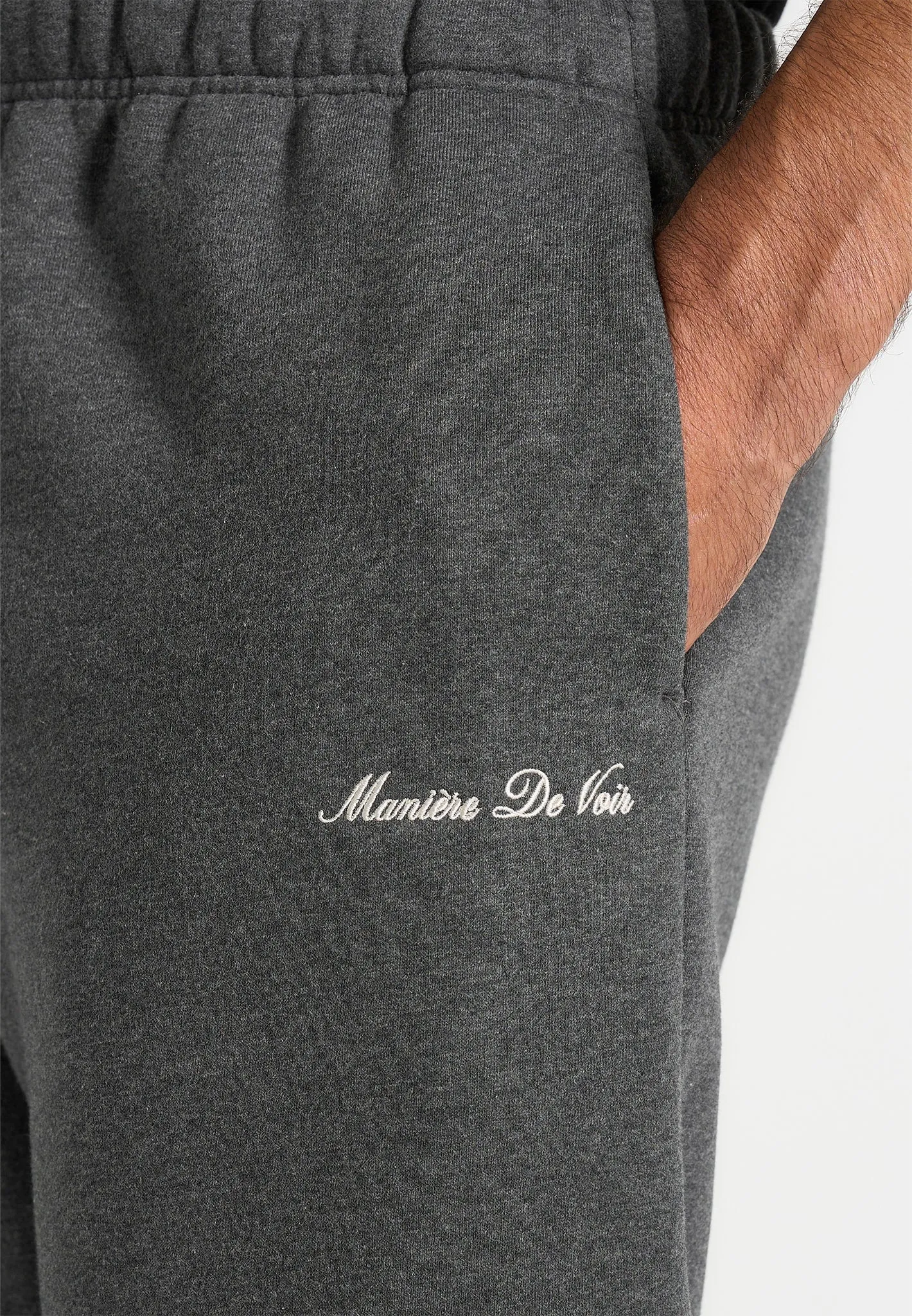 Alistair - Signature Regular Fit Cuffed Joggers - Charcoal Grey sold by Maniere De Voir product image thumbnail 3