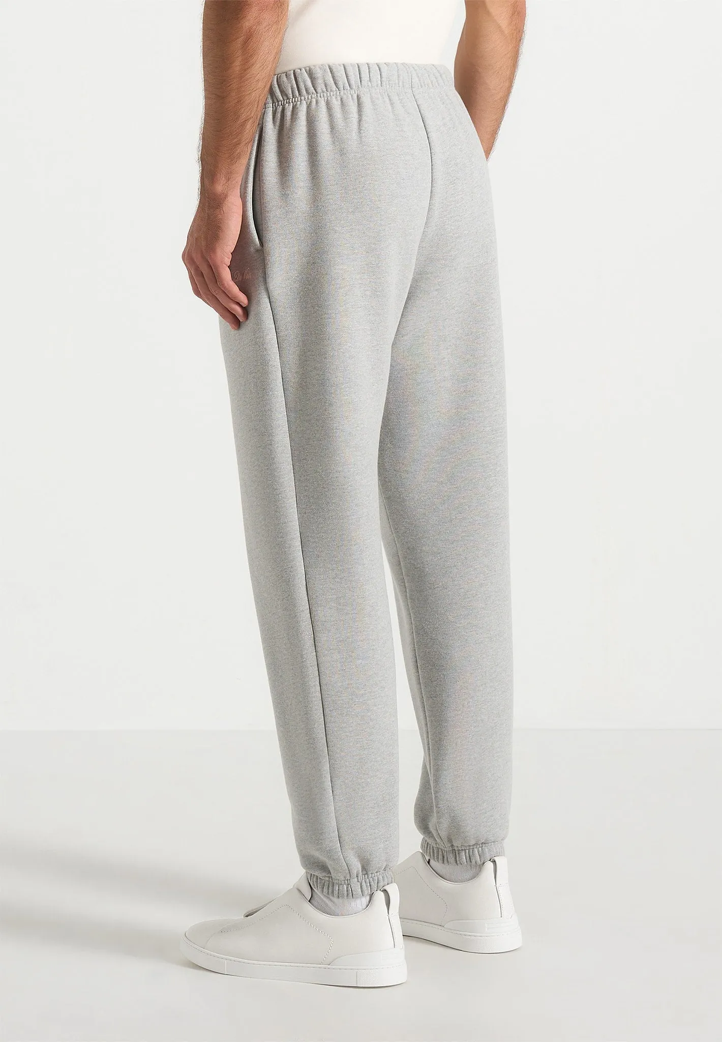 Alistair - Signature Regular Fit Cuffed Joggers - Marl Grey sold by Maniere De Voir product image thumbnail 4