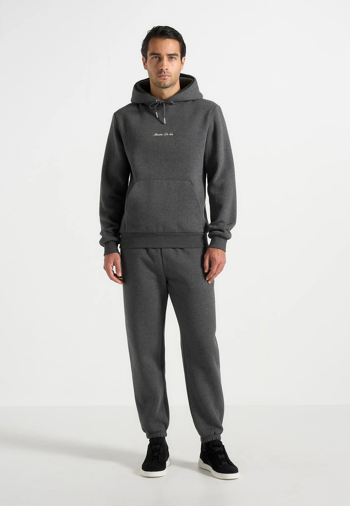 Gustave - Signature Regular Fitted Hoodie - Charcoal Grey sold by Maniere De Voir product image thumbnail 2
