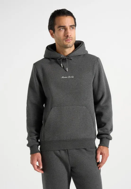 Gustave - Signature Regular Fitted Hoodie - Charcoal Grey sold by Maniere De Voir