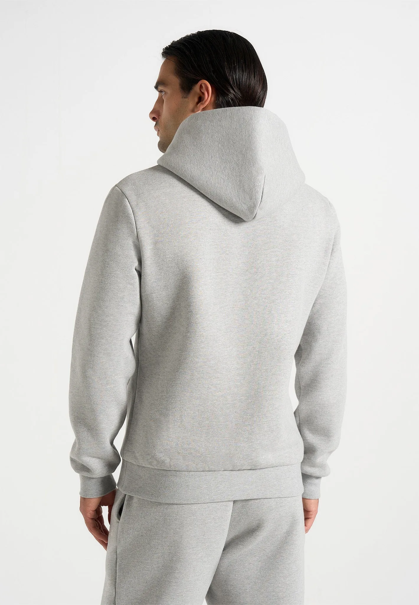 Gustave - Signature Regular Fitted Hoodie - Marl Grey sold by Maniere De Voir product image thumbnail 4
