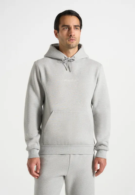 Gustave - Signature Regular Fitted Hoodie - Marl Grey sold by Maniere De Voir