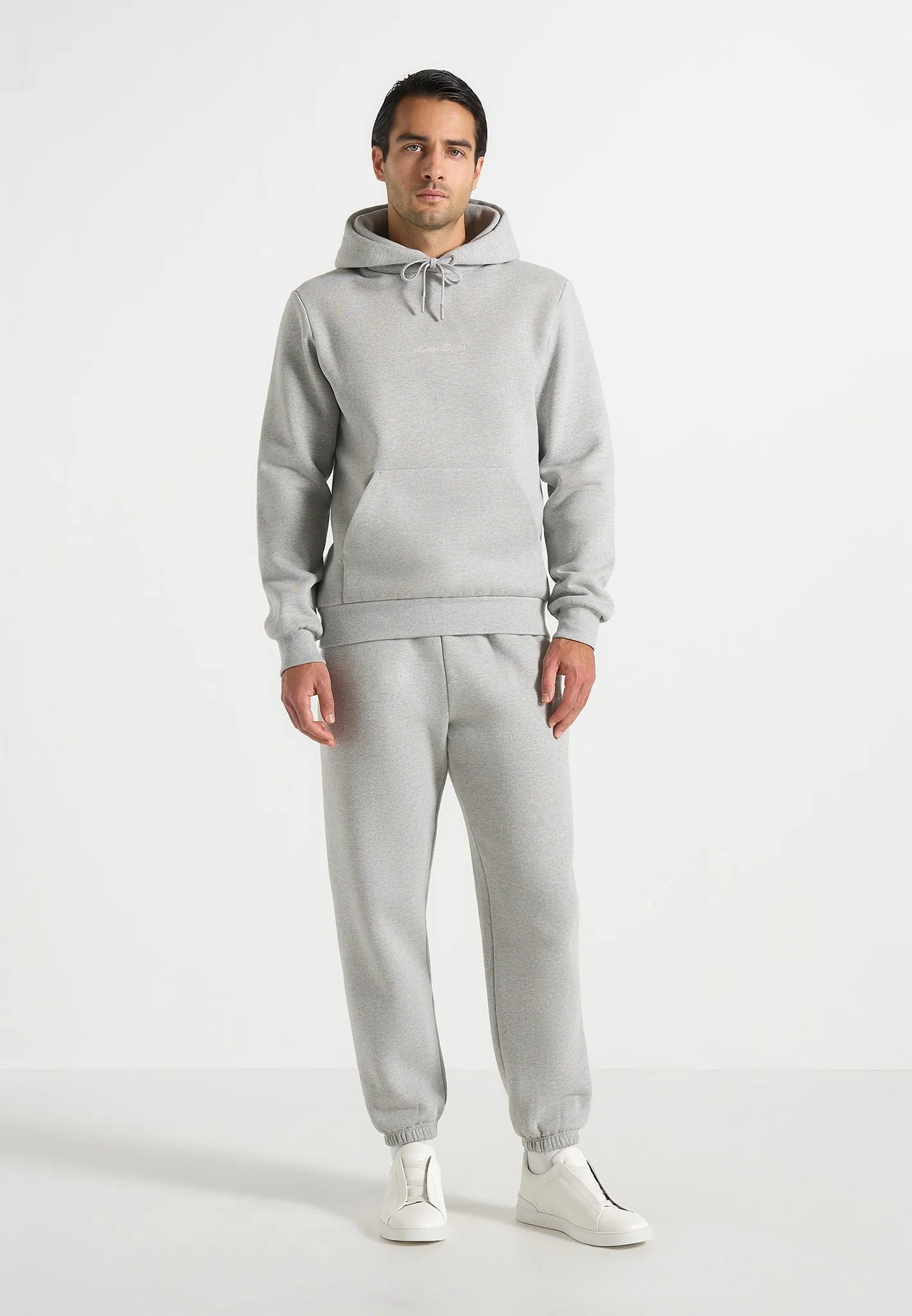 Gustave - Signature Regular Fitted Hoodie - Marl Grey sold by Maniere De Voir product image thumbnail 2