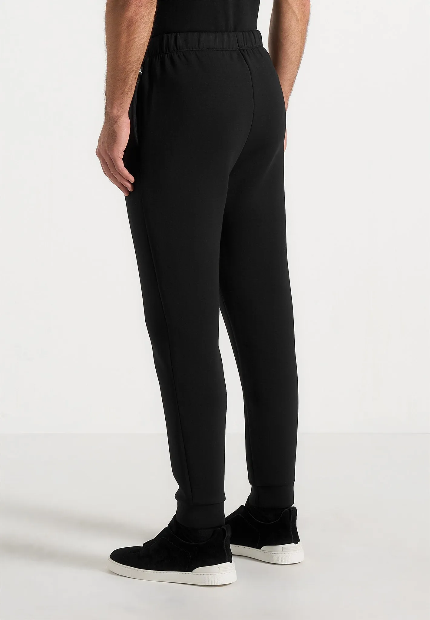 Dion - Neoprene Minimal Tapered Fit Cuffed Joggers - Black sold by Maniere De Voir product image thumbnail 4