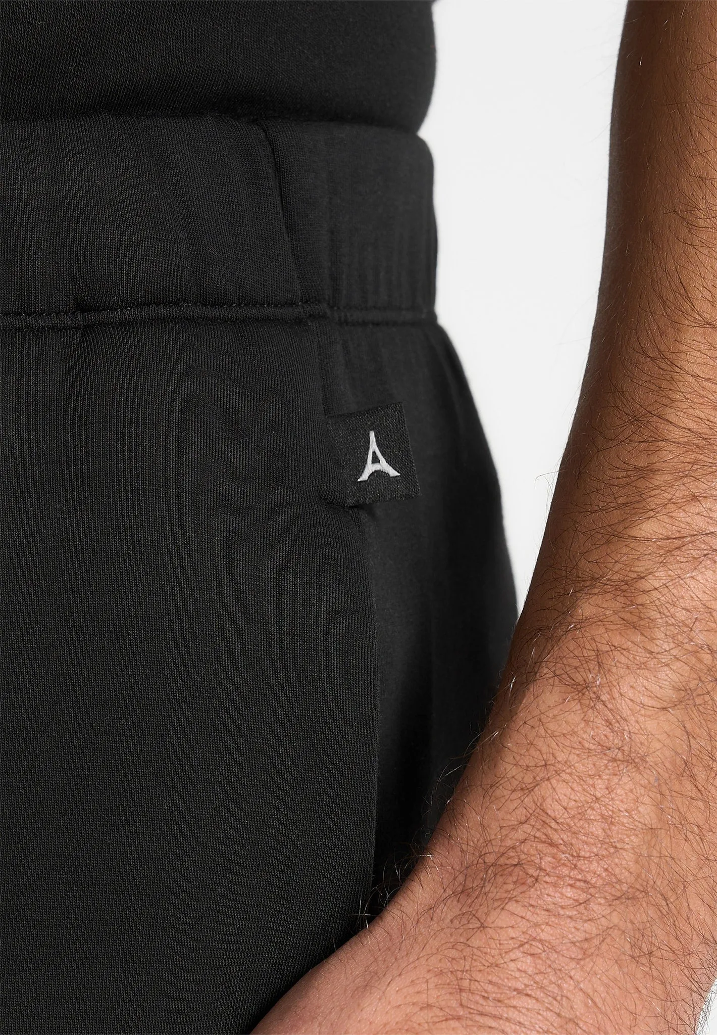 Dion - Neoprene Minimal Tapered Fit Cuffed Joggers - Black sold by Maniere De Voir product image thumbnail 3