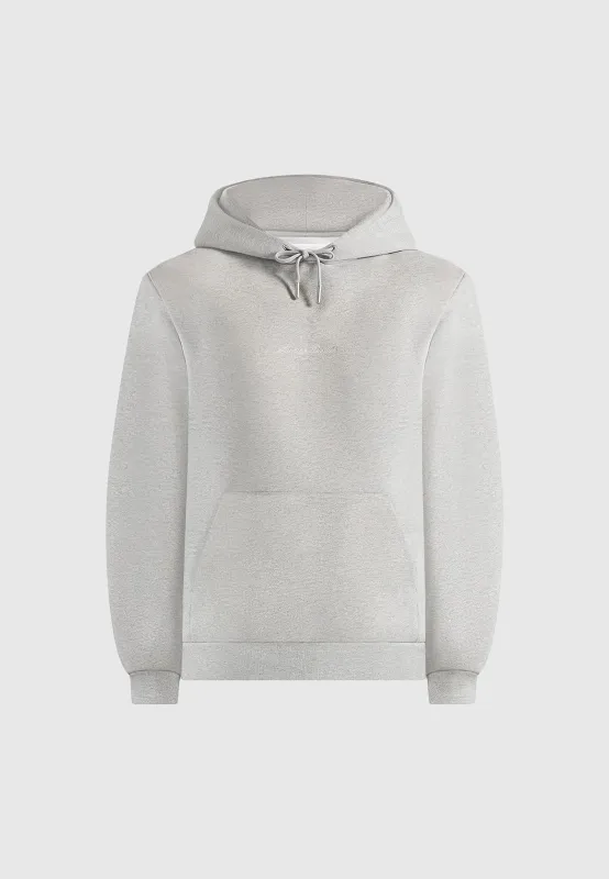 JS004 - Signature Regular Fit Hoodie - Marl Grey sold by Maniere De Voir