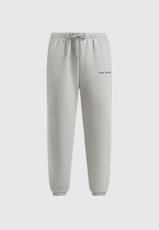 JS005 - Signature Regular Fit Cuffed Joggers - Marl Grey sold by Maniere De Voir