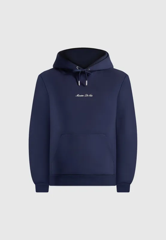 JS004 - Signature Regular Fit Hoodie - Navy sold by Maniere De Voir