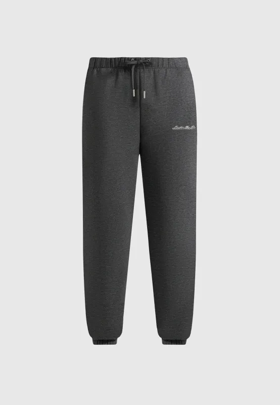 JS005 - Signature Regular Fit Cuffed Joggers - Charcoal Grey sold by Maniere De Voir
