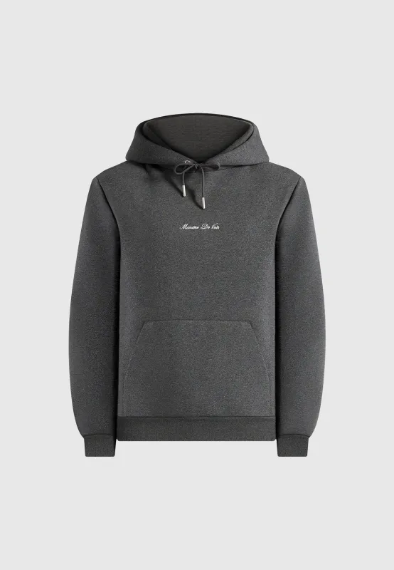 JS004 - Signature Regular Fit Hoodie - Charcoal Grey sold by Maniere De Voir