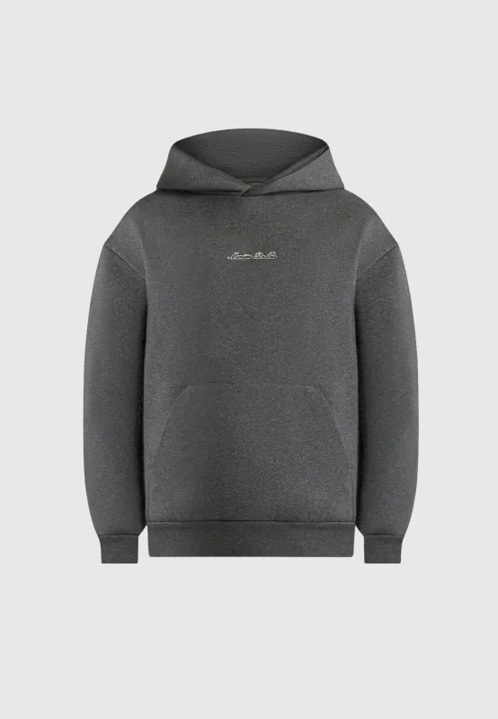 JS001 - Unisex Signature Relaxed Fit Hoodie - Charcoal Grey sold by Maniere De Voir