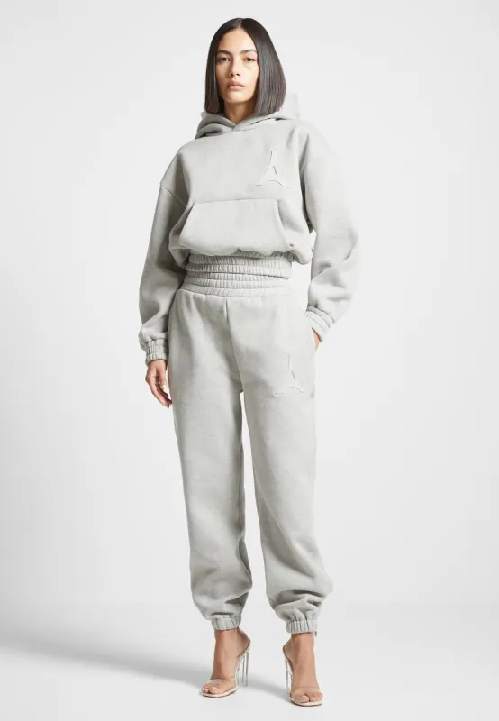Éternelle 420GSM Eiffel Embossed Hoodie - Grey sold by Maniere De Voir