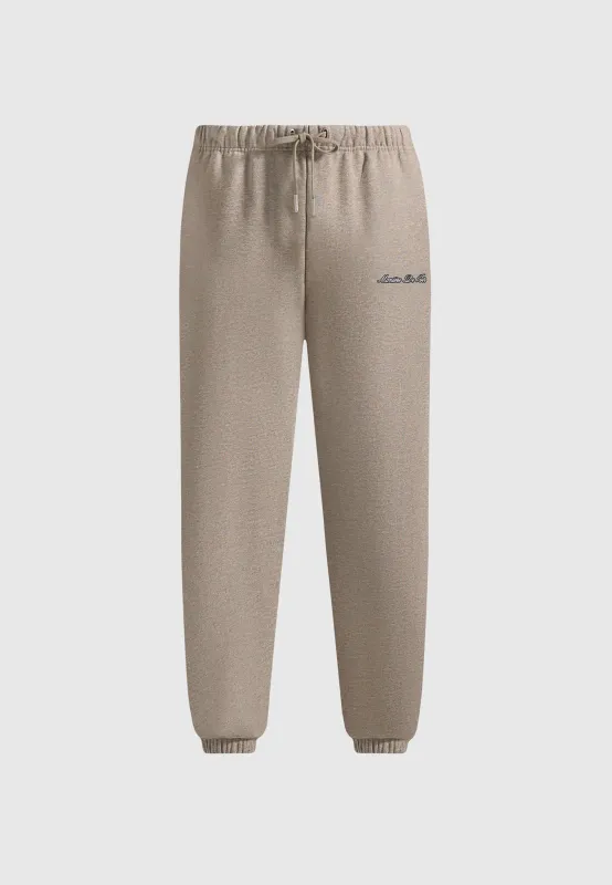 JS005 - Signature Regular Fit Cuffed Joggers - Taupe sold by Maniere De Voir