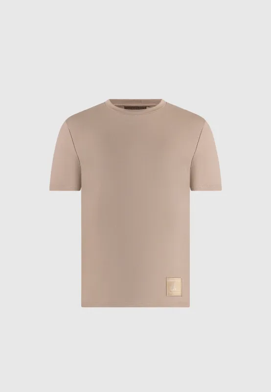 TS008 - Regular Fit Cotton T-Shirt - Taupe sold by Maniere De Voir
