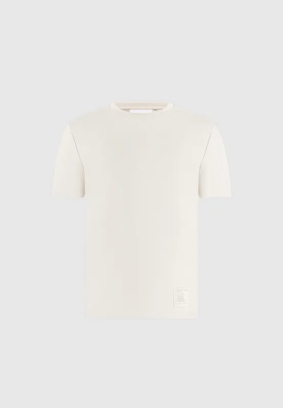 TS008 - Regular Fit Cotton T-Shirt - Cream sold by Maniere De Voir
